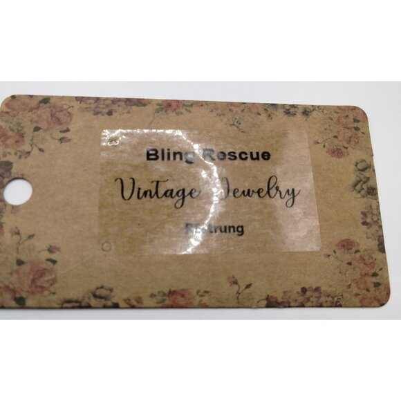 Vintage Brown Round Cabochon Stud Earrings - Picture 3 of 3